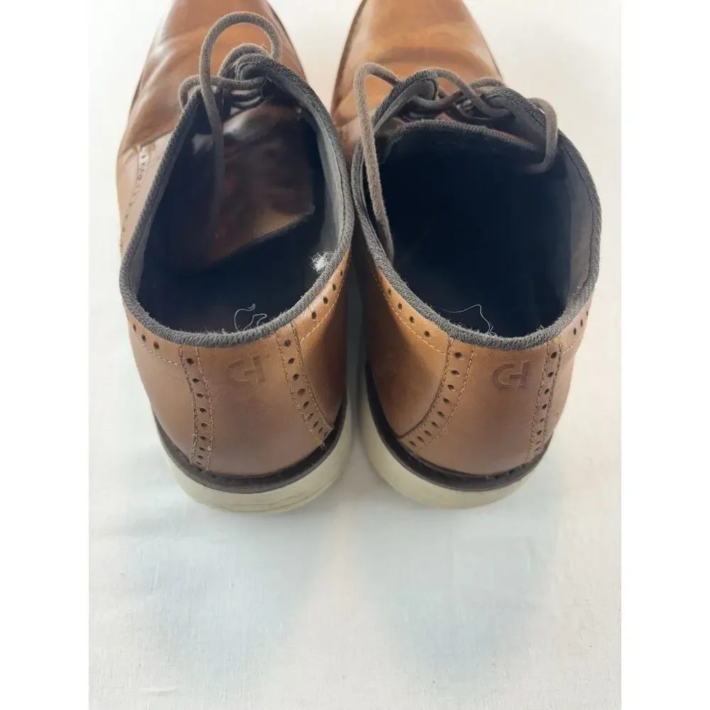 Cole Haan Men's Plain Toe Oxford Dress Shoes Size 13 Leather Brown C34125‎ Comfy